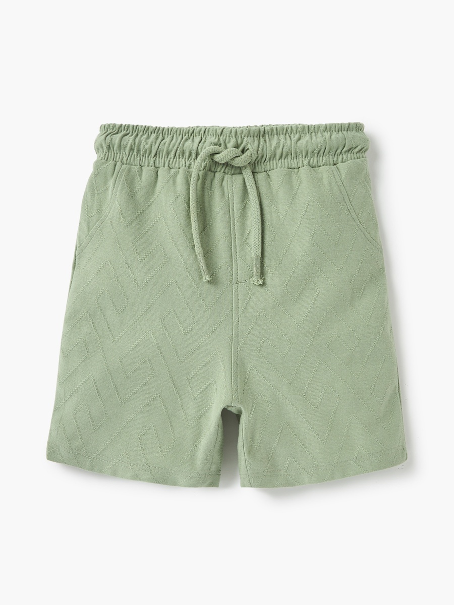 Textured T-Shirt and Shorts Set