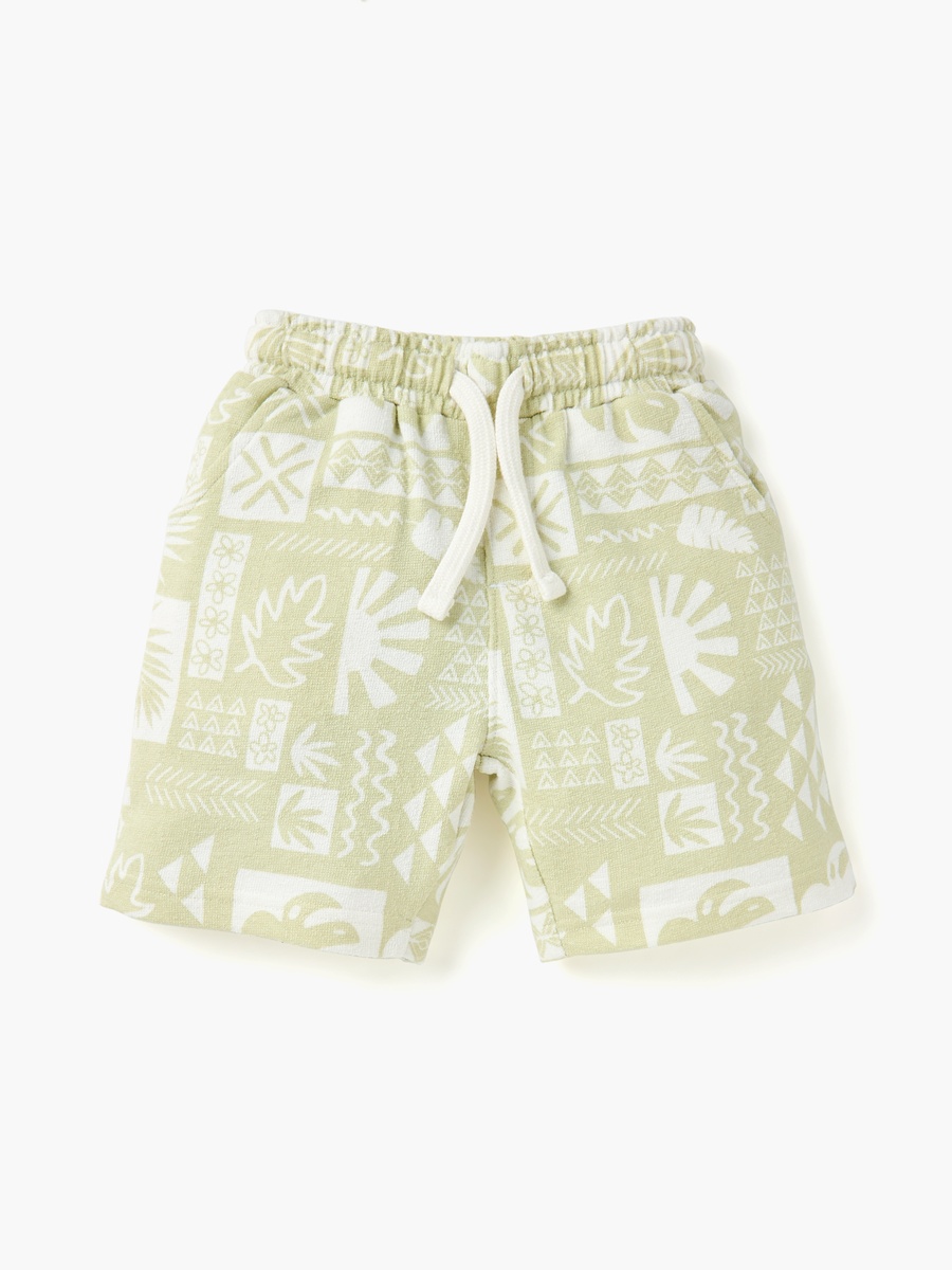 All-Over Print Camp Collar Shirt and Shorts Set