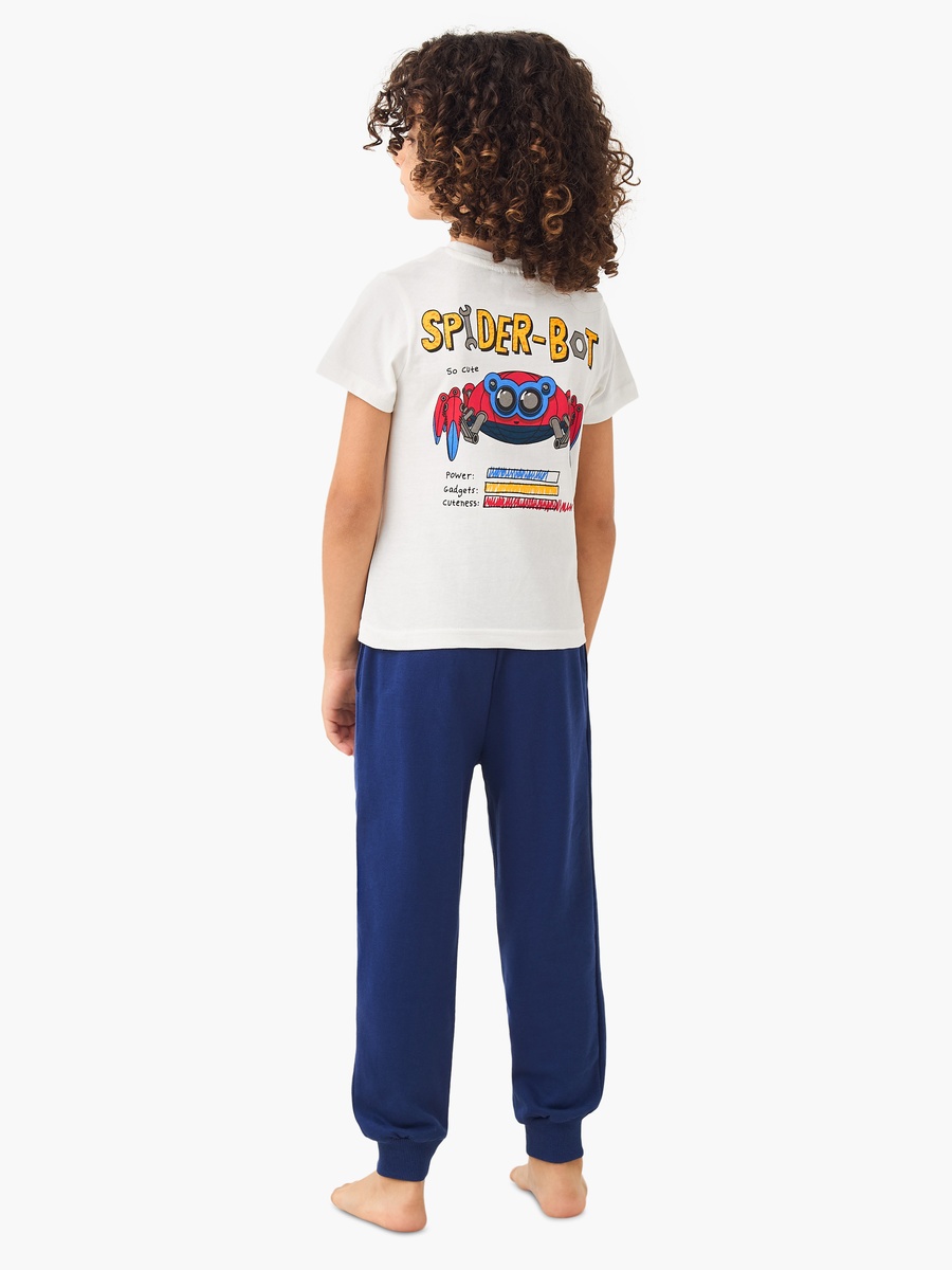 Spider-Man Print T-Shirt and Pyjama Set