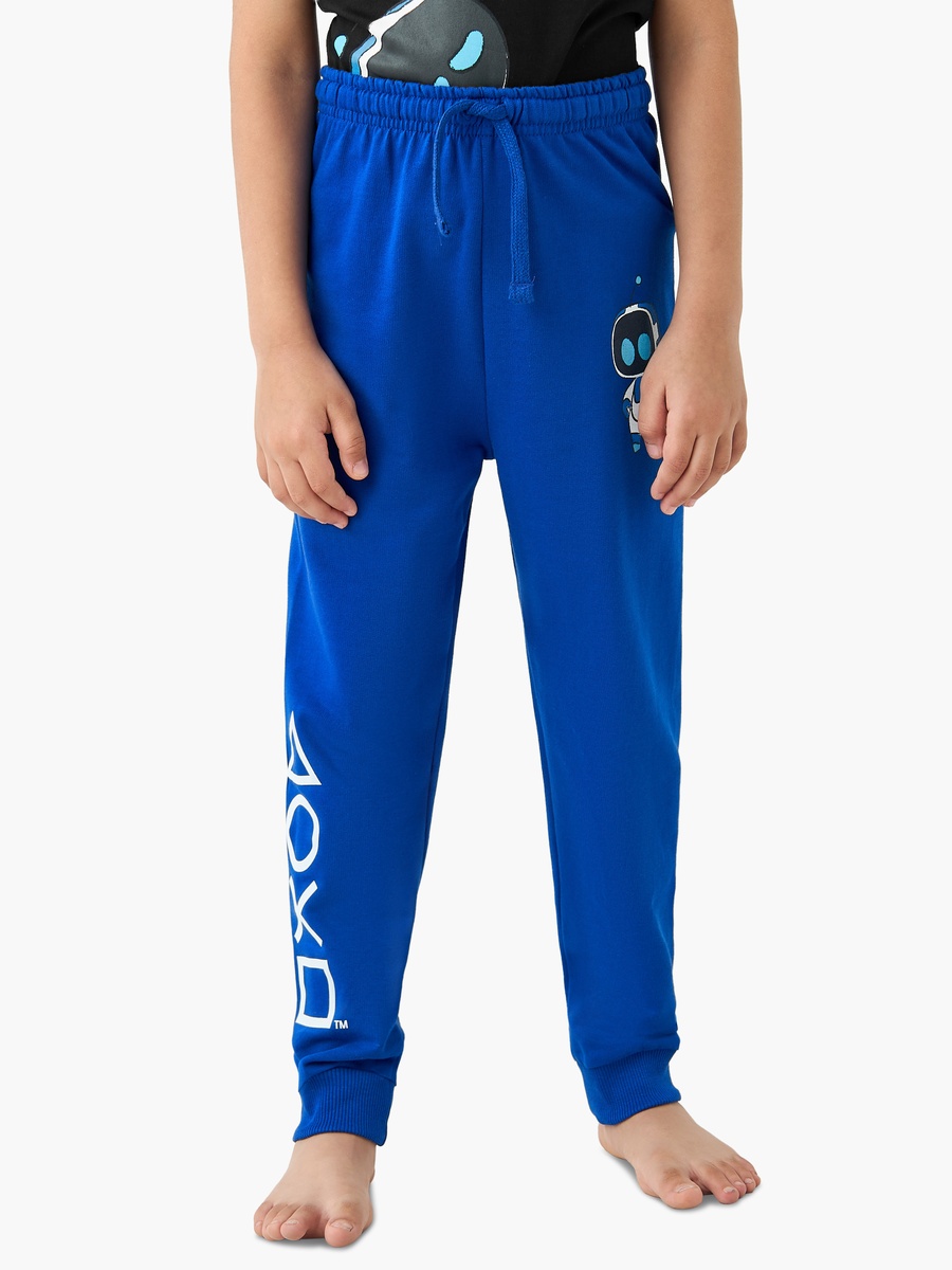 Astro Bot Print T-Shirt and Pyjama Set