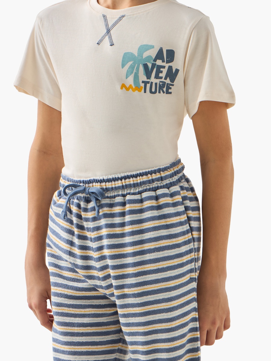 Printed T-Shirt and Shorts Set