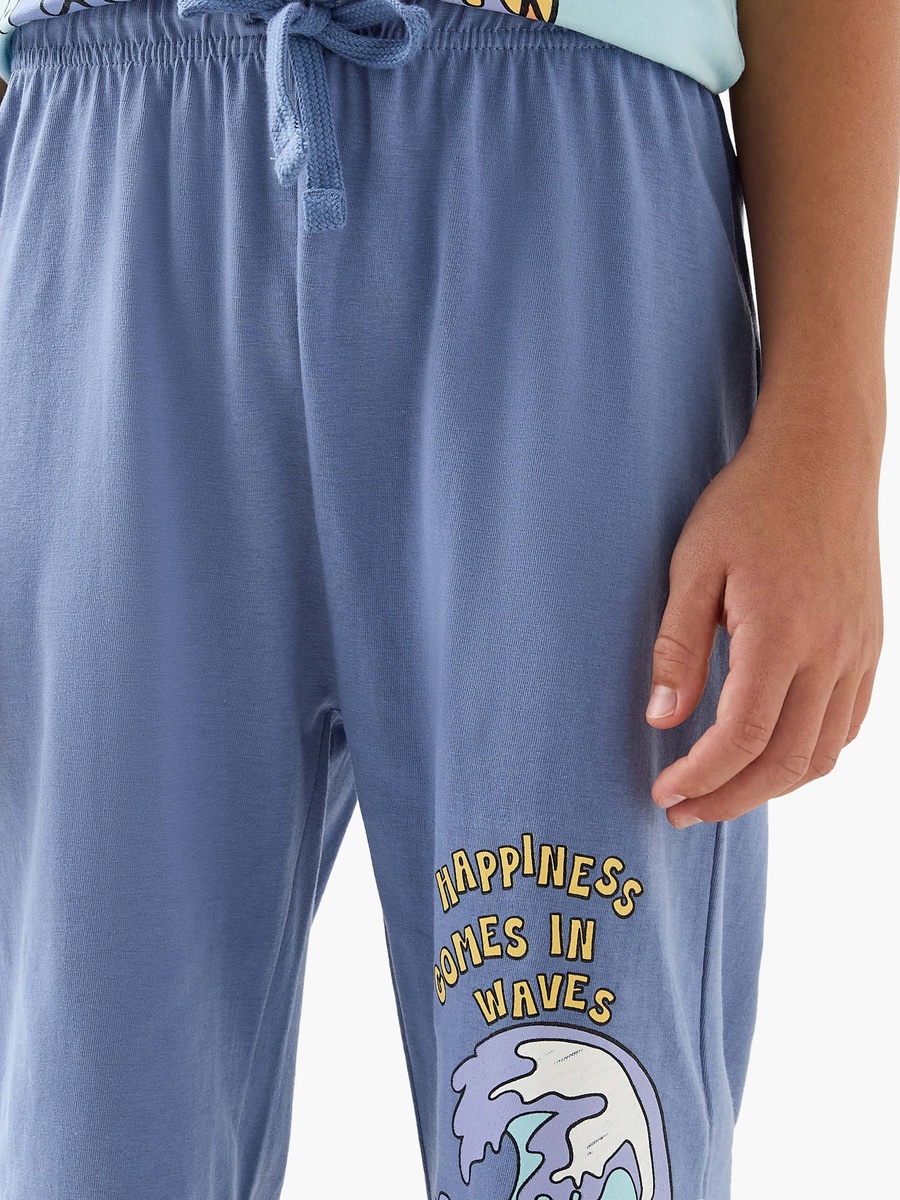 Printed T-Shirt with Pyjama - Set of 4