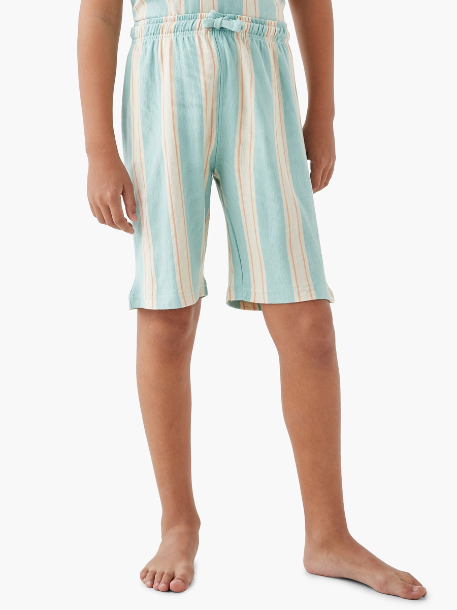 Striped Shirt and Shorts Set