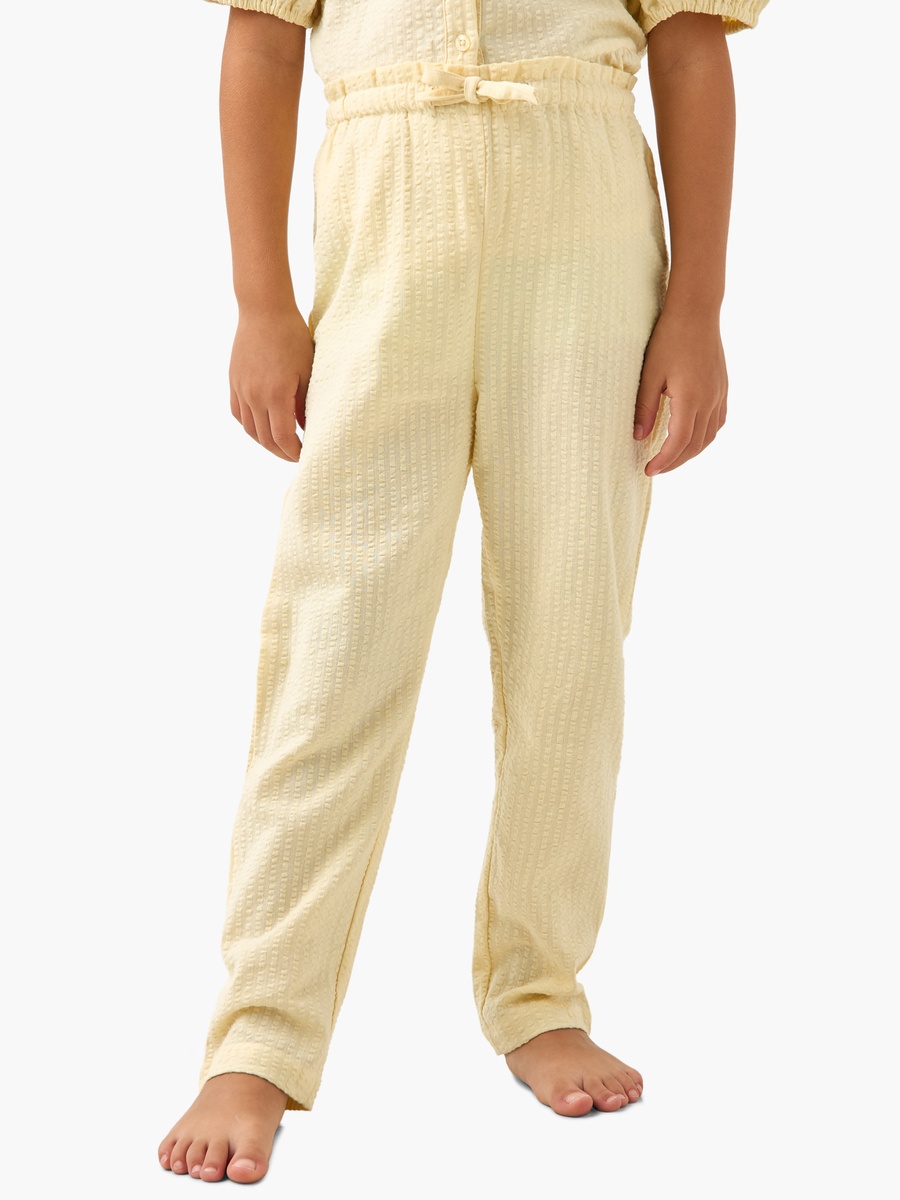 Textured Shirt and Pyjama Set