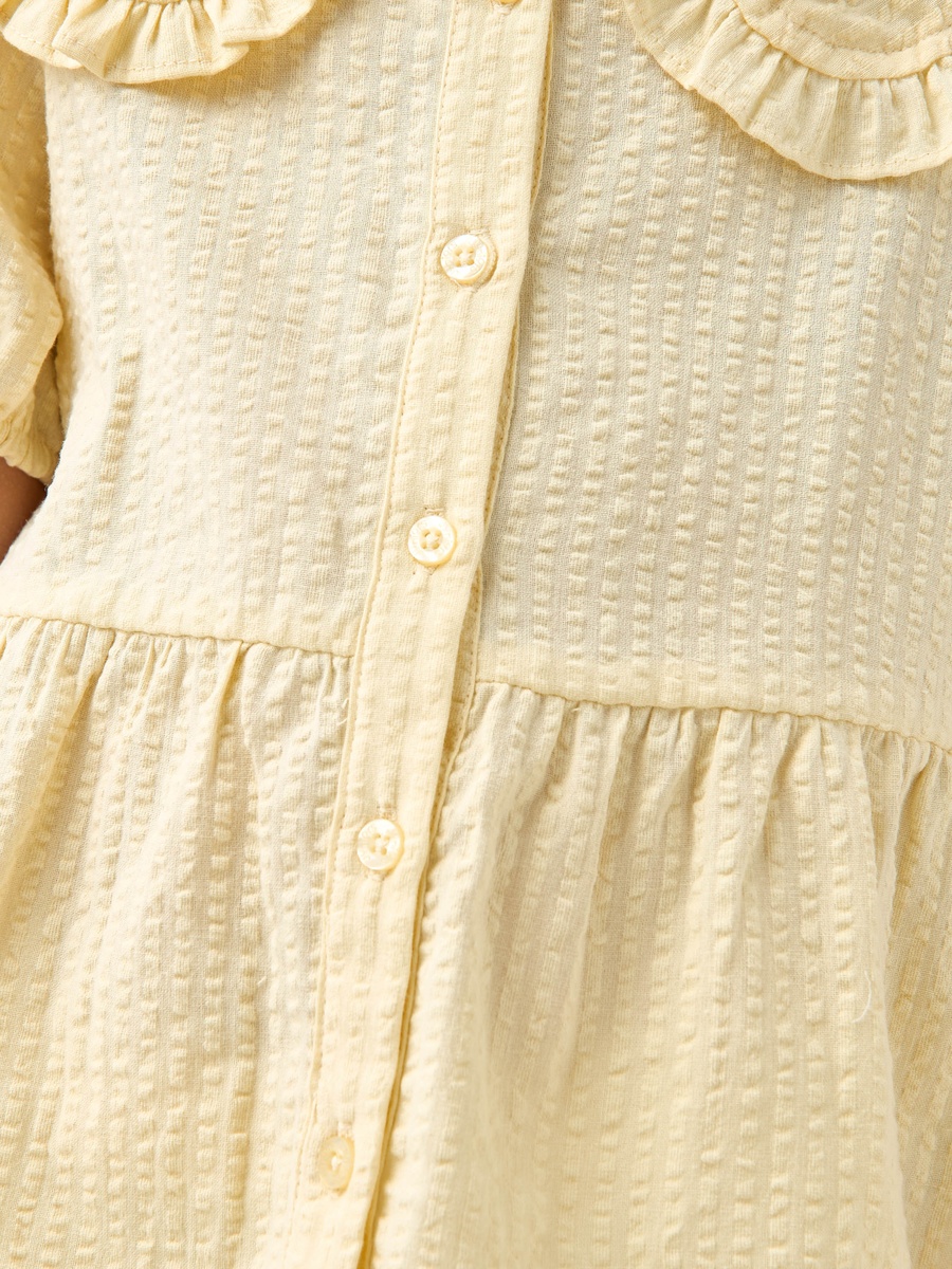 Textured Shirt and Pyjama Set