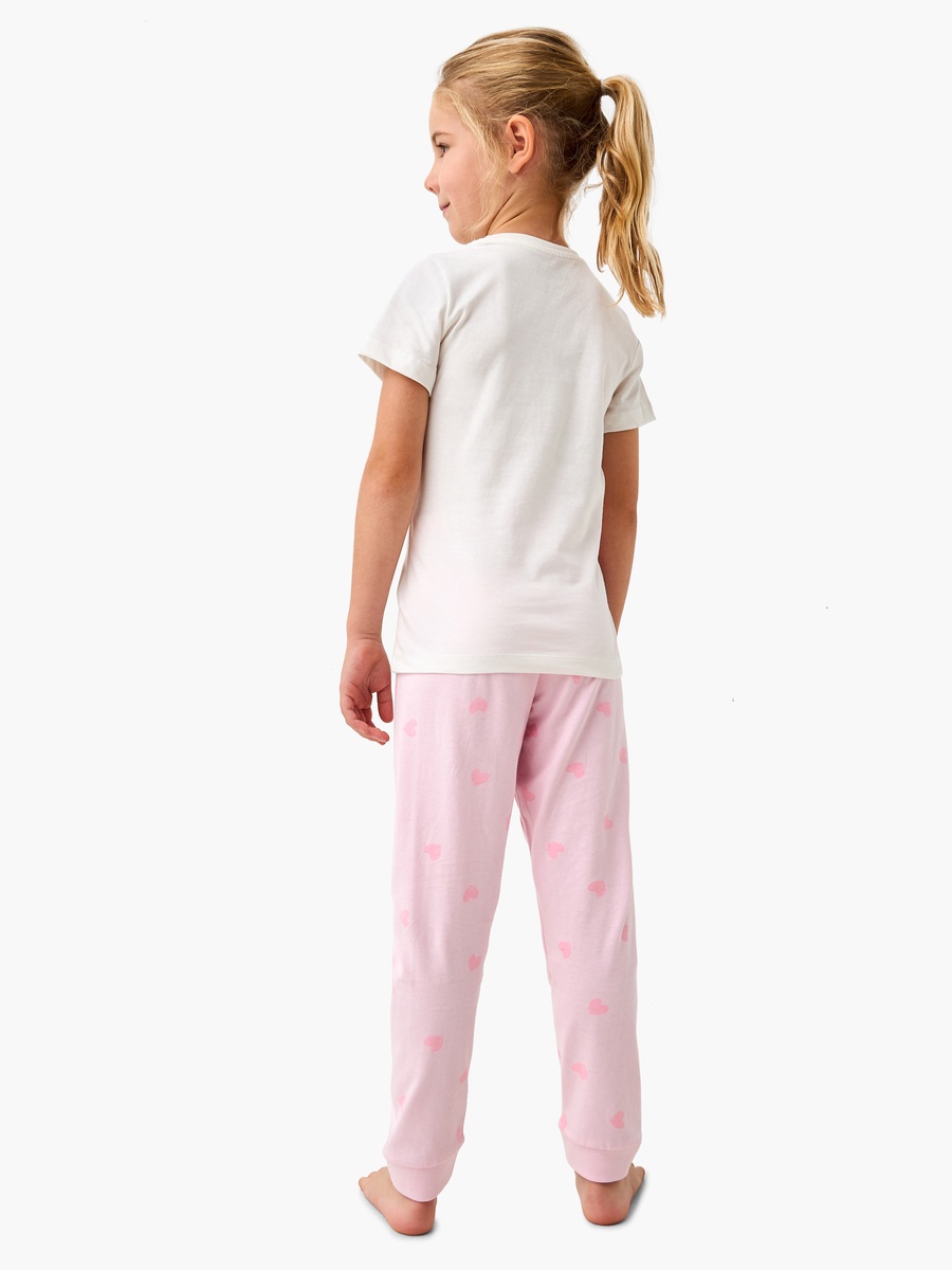 Cat Print T-Shirt and Pyjama Set