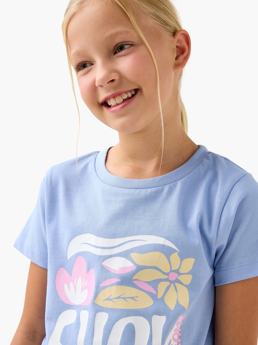 Floral Print T-Shirt and Pyjama Set