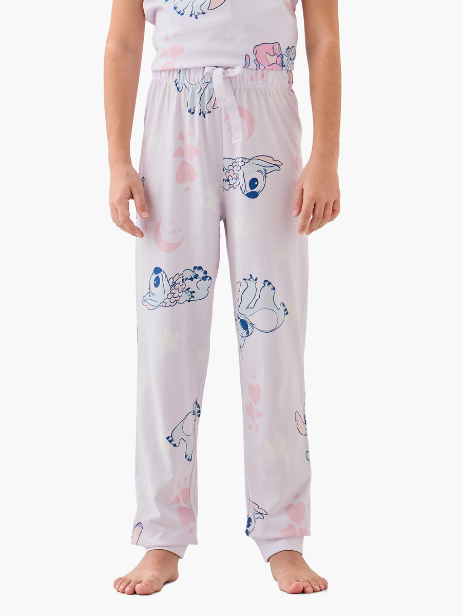 Stitch and Angel Print T-Shirt and Pyjama Set