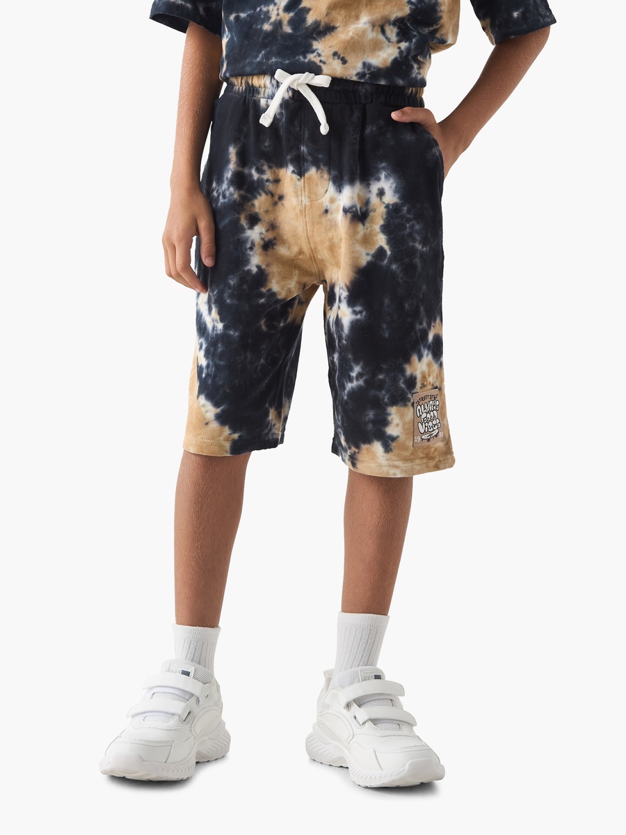 Tie Dye Print T-Shirt and Shorts Set