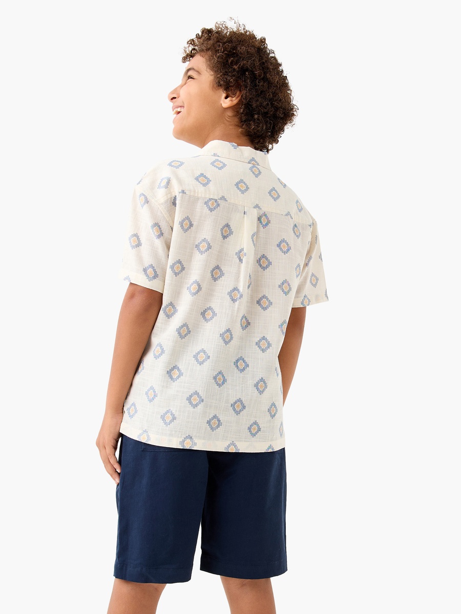 Printed Shirt and Shorts Set