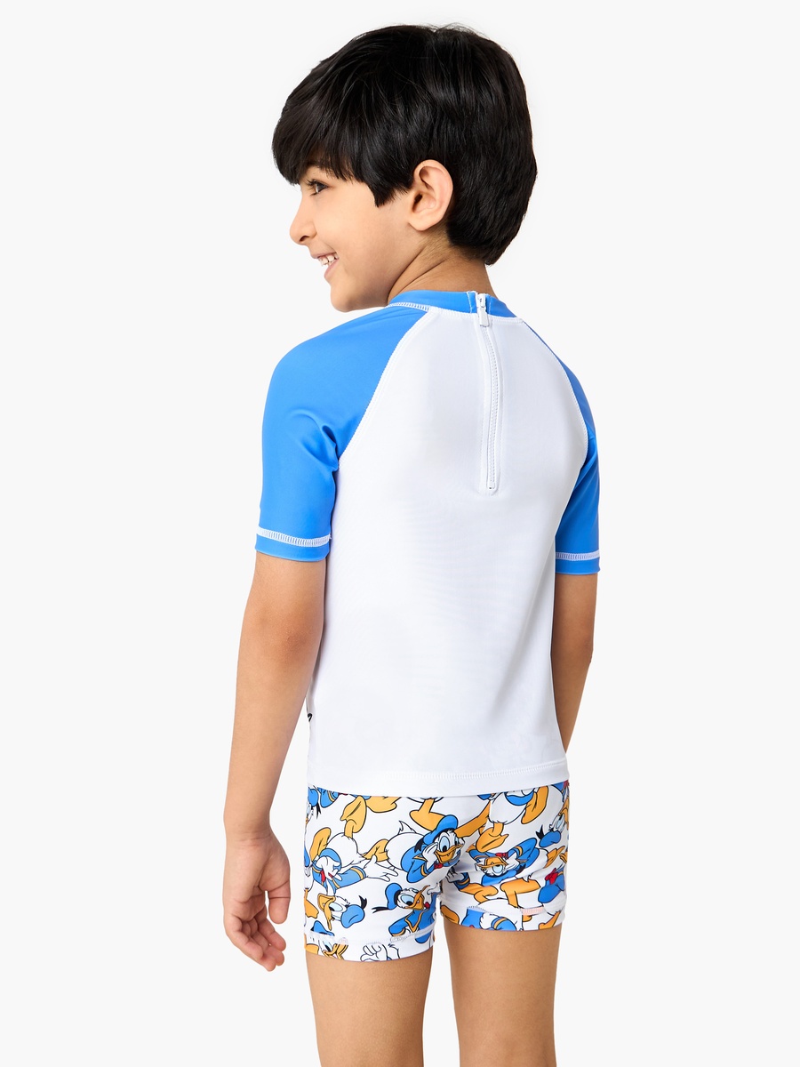 Donald Duck Print Swim T-Shirt and Shorts Set