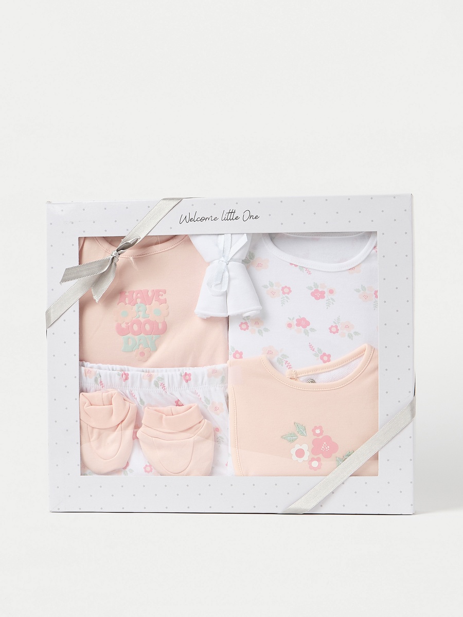 7-Piece Floral Print Clothing Gift Set