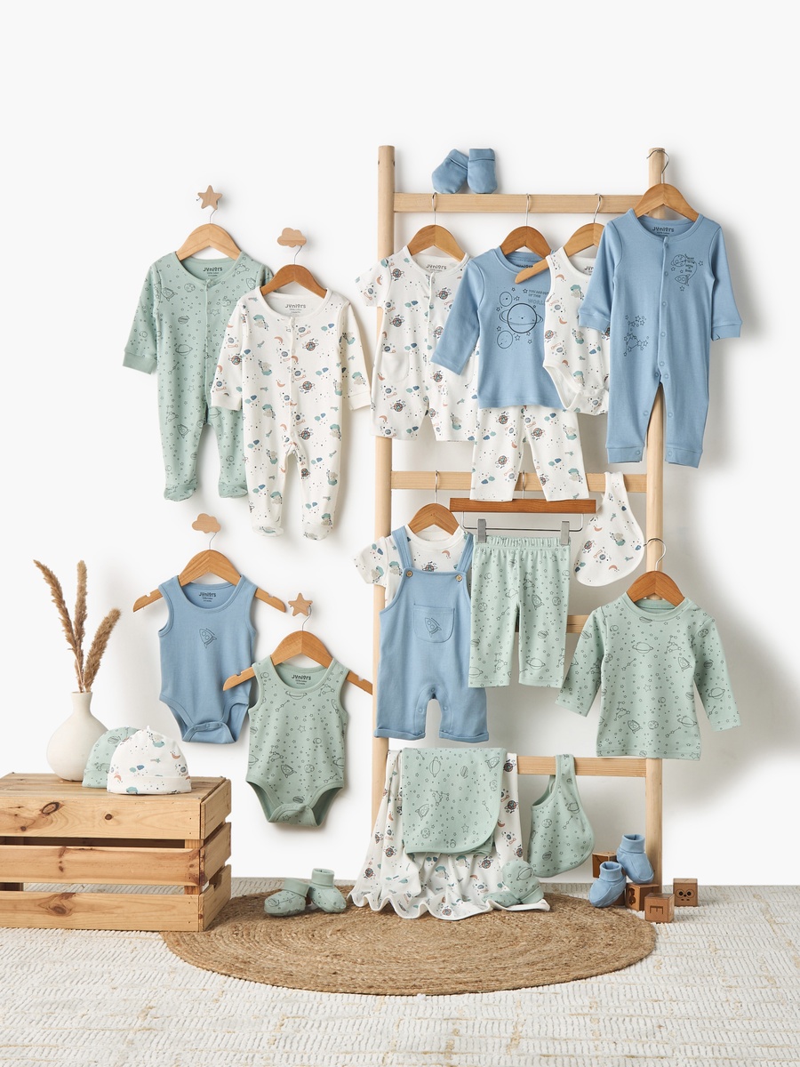 Space Print T-Shirt with Pyjama - Set of 2