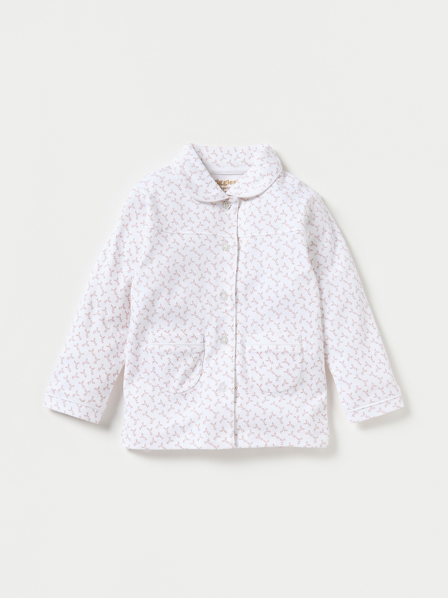 All-Over Print Long Sleeves Shirt and Elasticated Pyjama Set