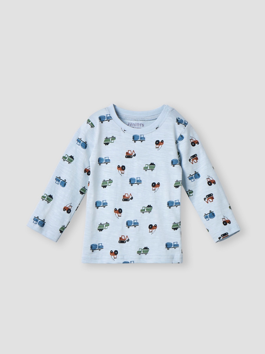 All-Over Vehicle Print T-Shirt and Pyjama Set