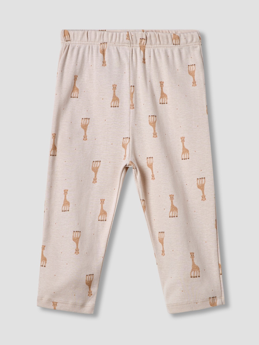 All-Over Giraffe Print T-Shirt and Pyjama Set