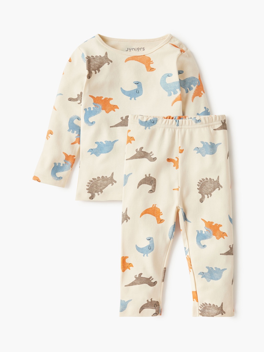 Dinosaur Print T-Shirt and Pyjama Set