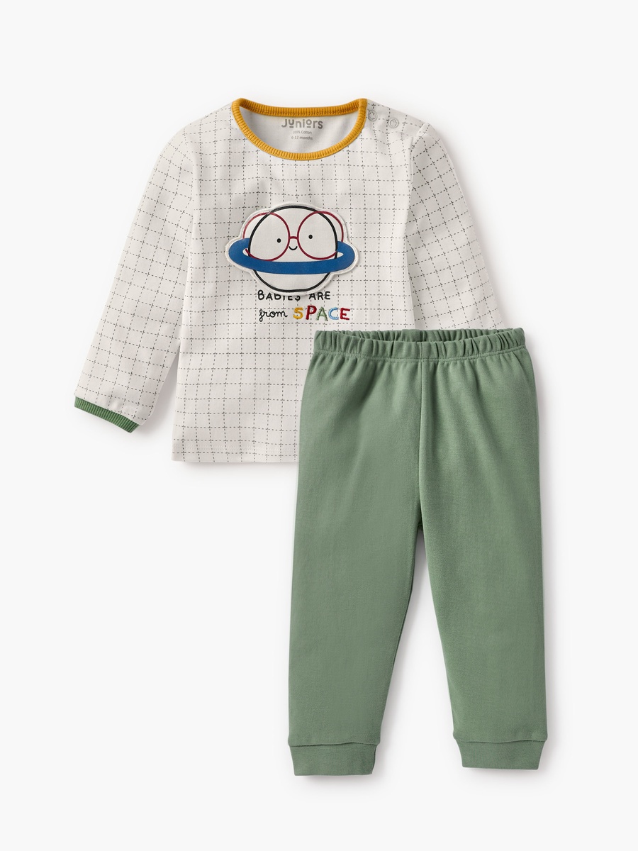 Applique Detail T-Shirt and Pyjama Set