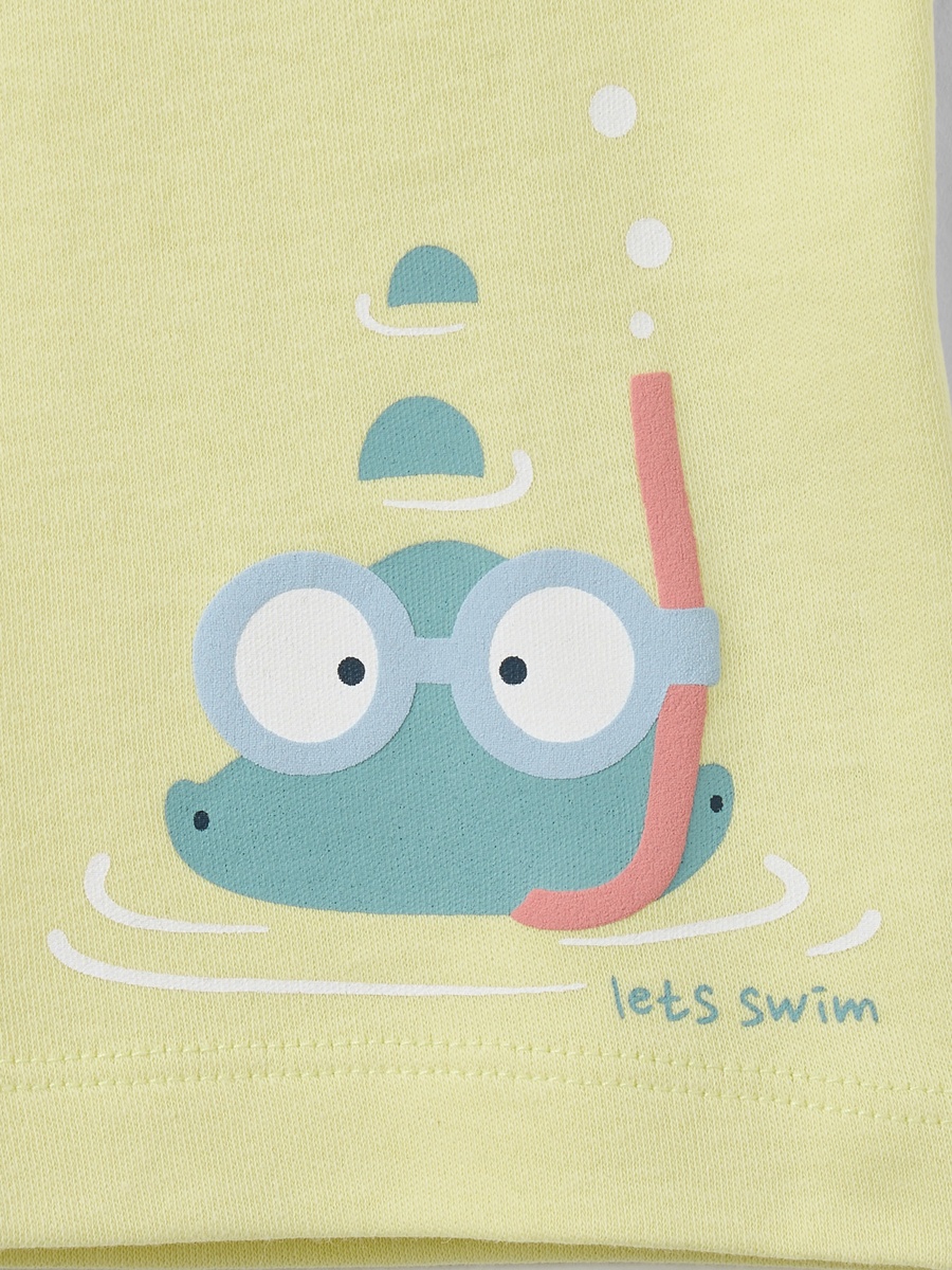 Printed T-Shirt and Shorts Set