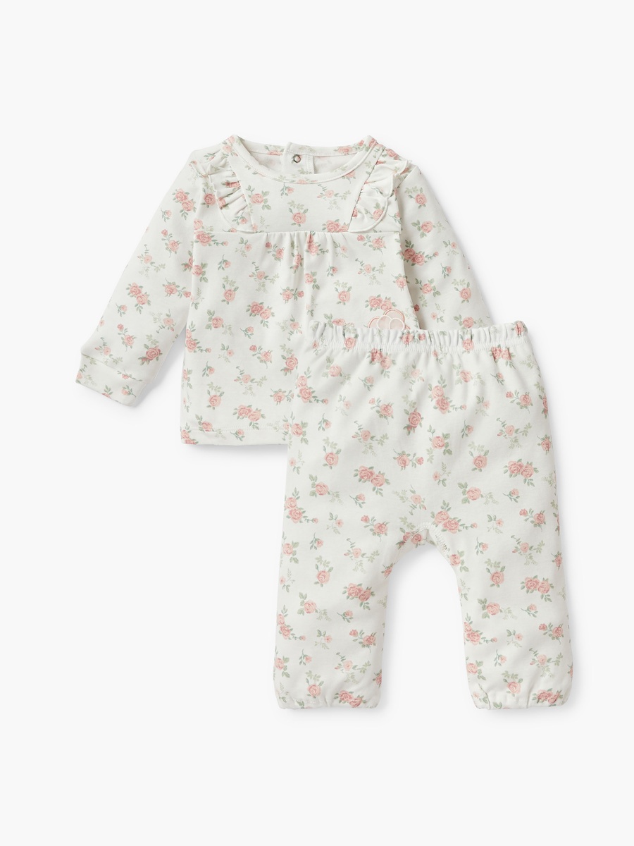 Floral Print T-Shirt and Pyjama Set