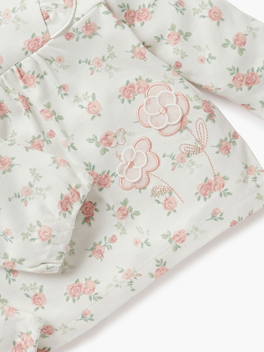 Floral Print T-Shirt and Pyjama Set
