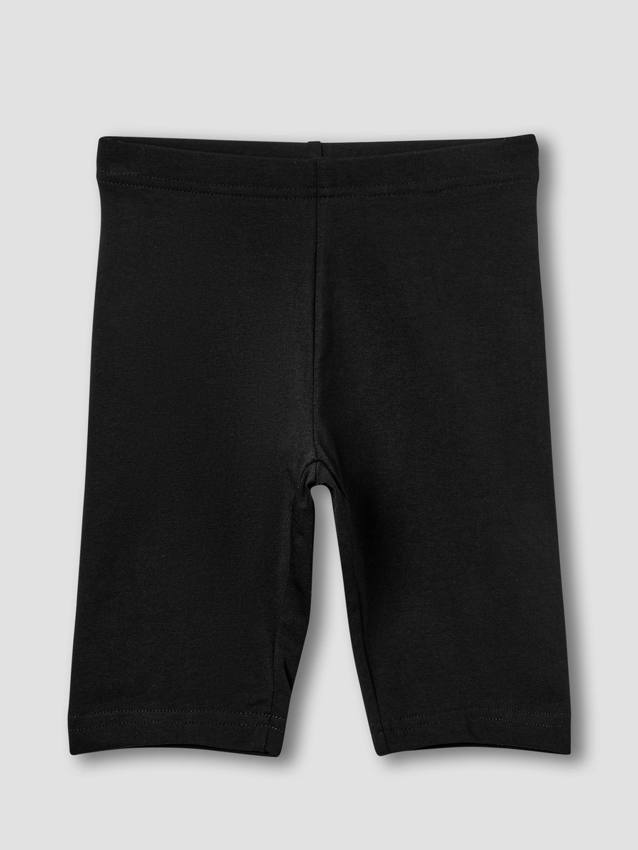 Solid Knee Length Shorts with Elasticised Waistband