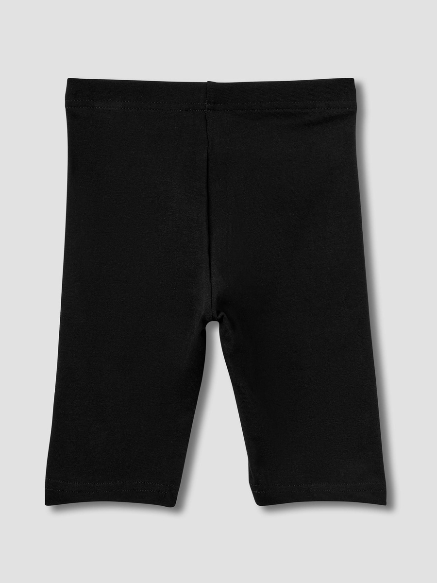 Solid Knee Length Shorts with Elasticised Waistband