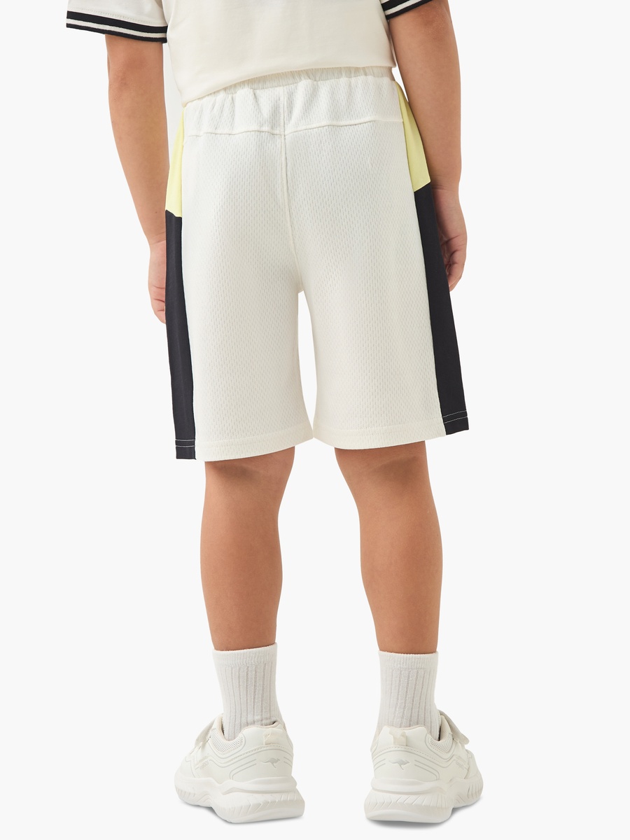 Textured Shorts with Drawstring Closure