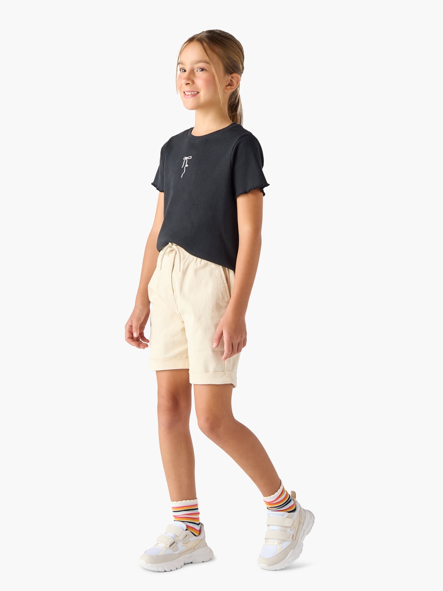 Girls Regular Fit Denim Shorts
