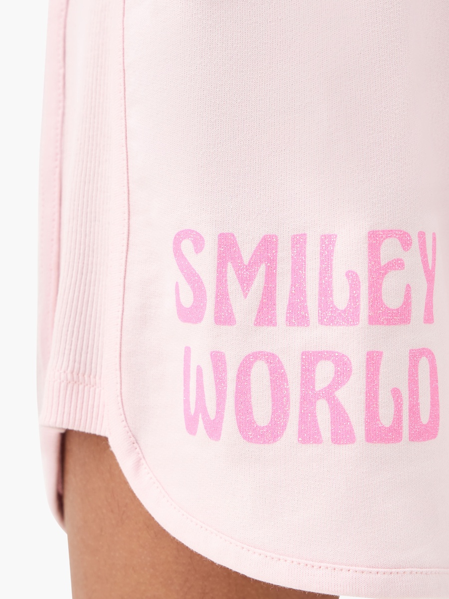 SmileyWorld Printed Shorts with Drawstring Closure