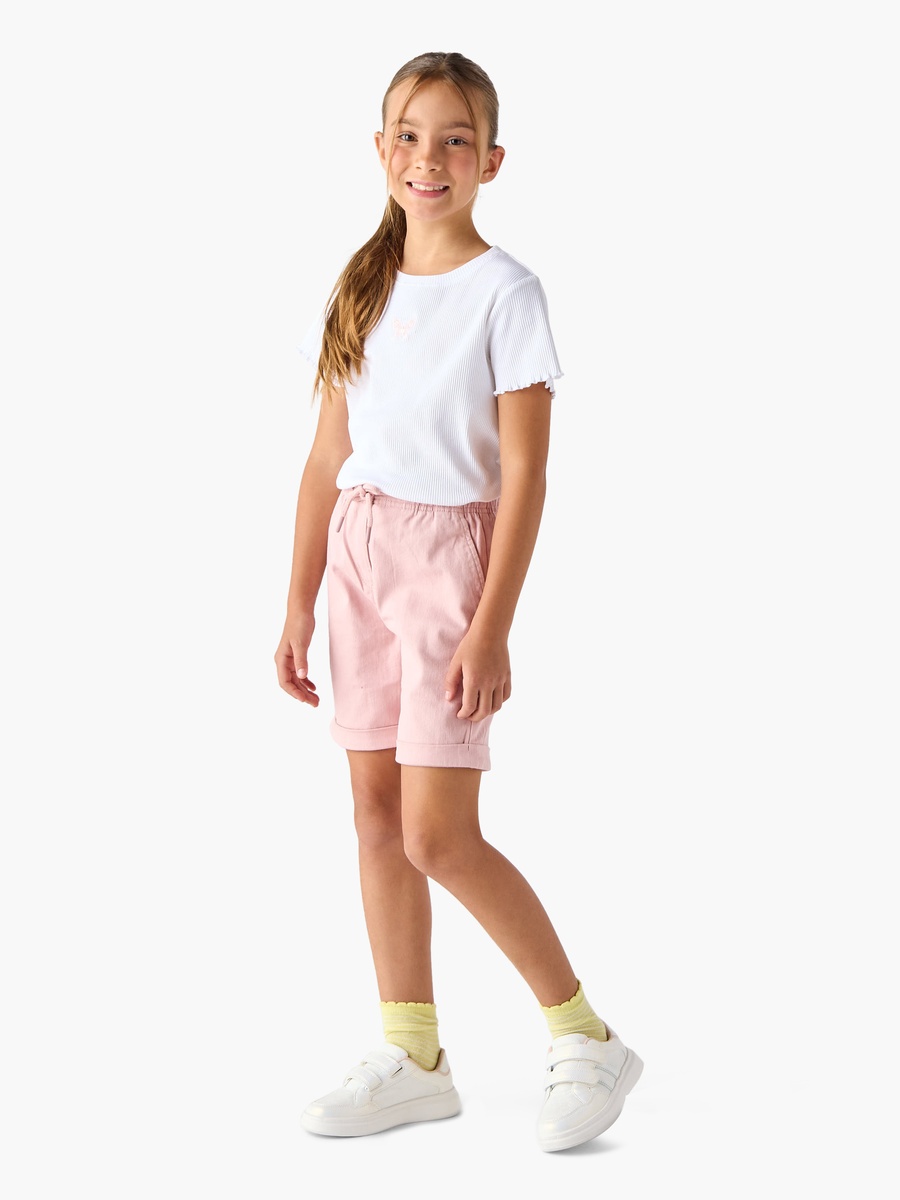 Girls Regular Fit Denim Shorts