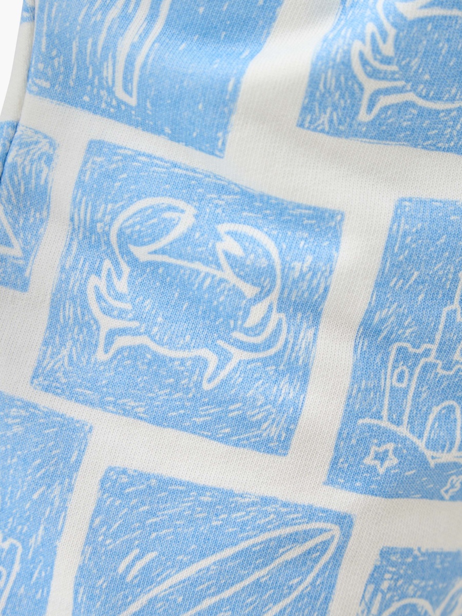 Printed Shorts with Drawstring Closure