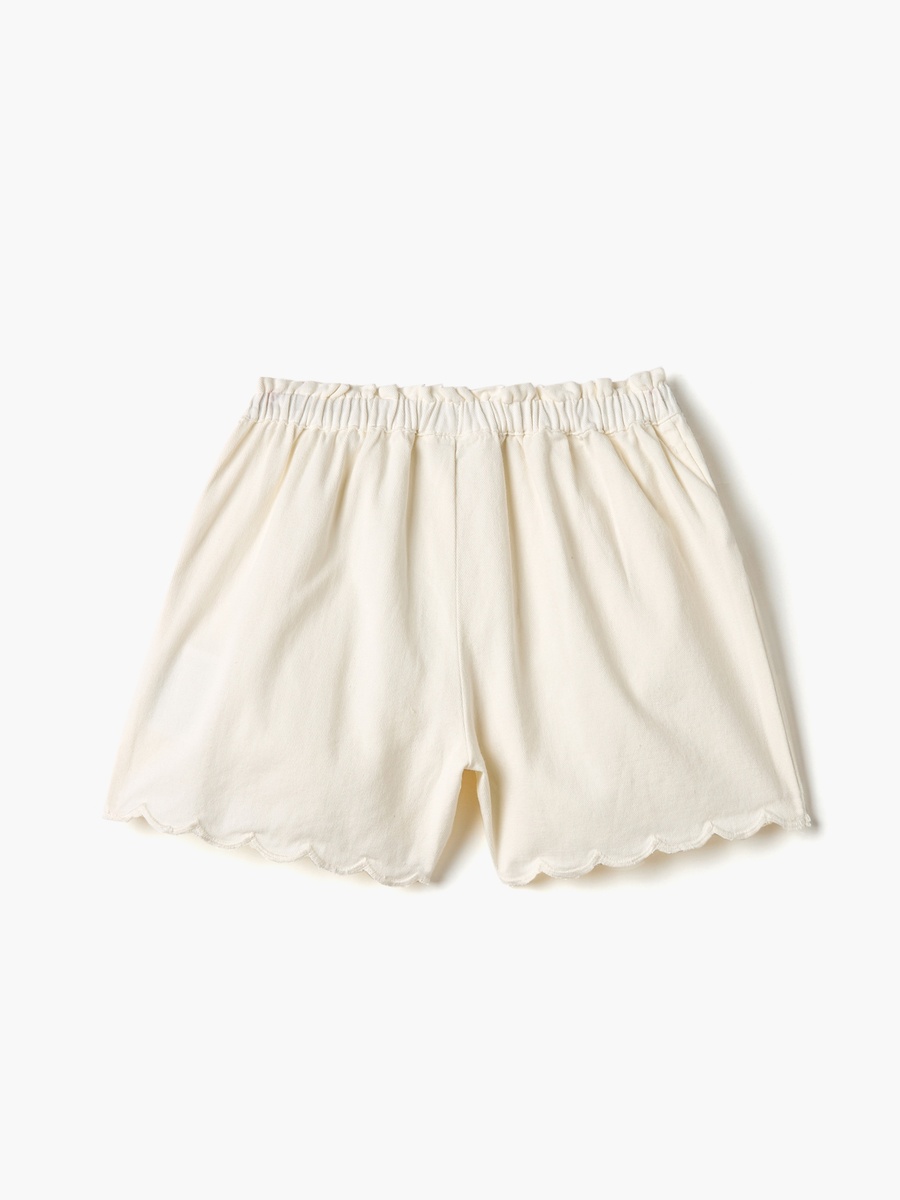 Floral Embroidered Shorts with Elasticated Waist