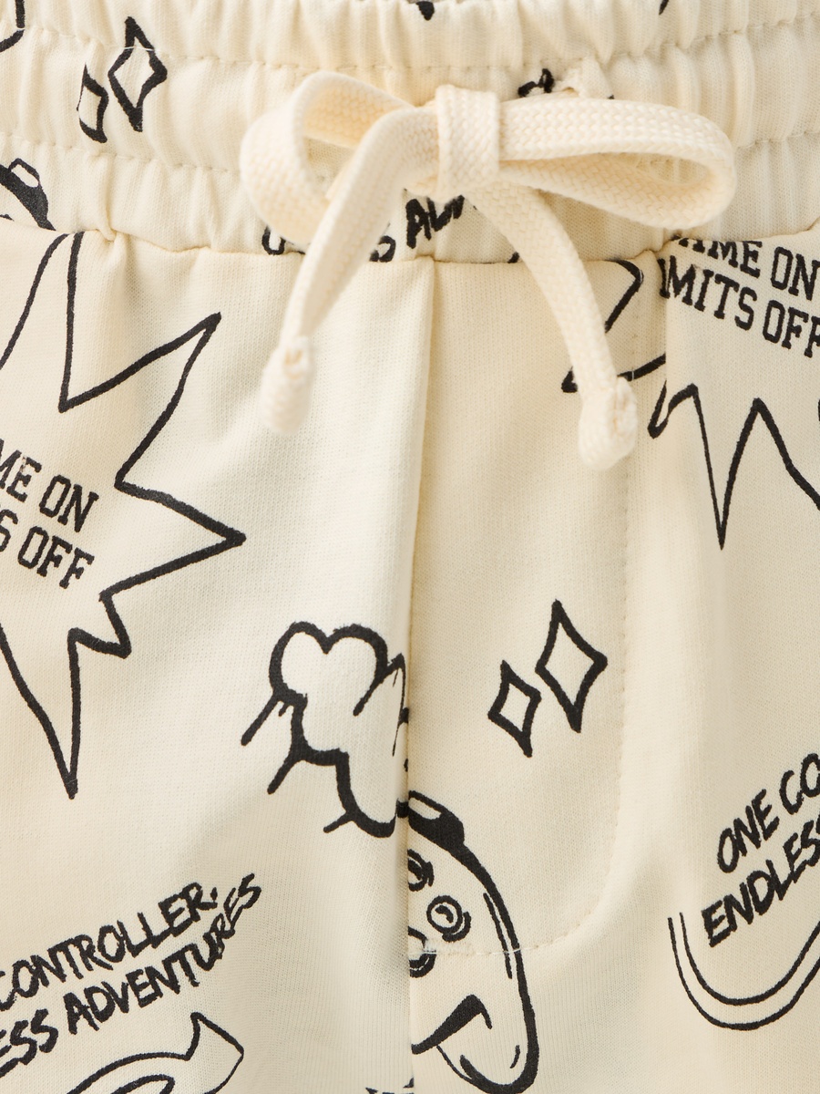 All-Over Game Print Pull On Shorts with Pockets