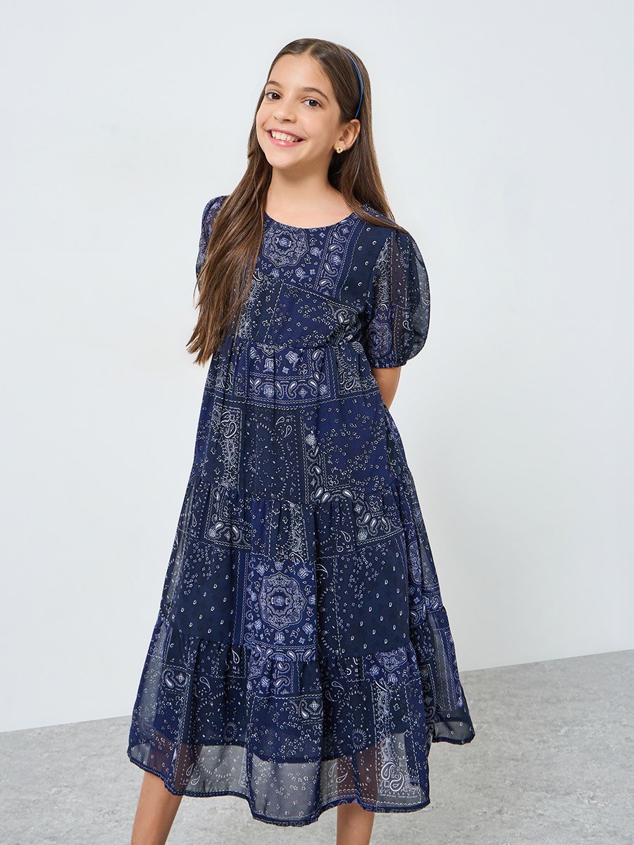 Teens All Over Print Dress