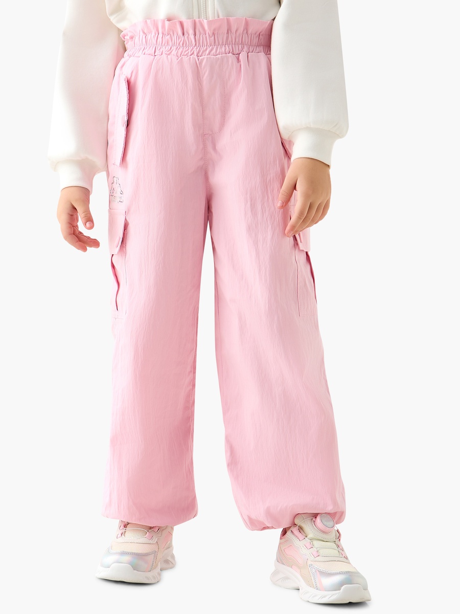Textured Cargo Pants with Elasticated Waistband