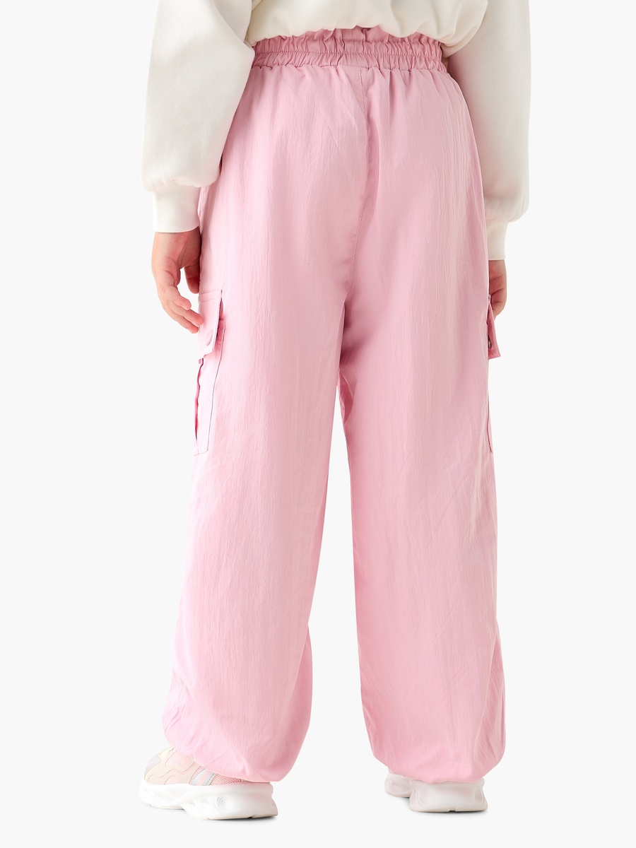 Textured Cargo Pants with Elasticated Waistband