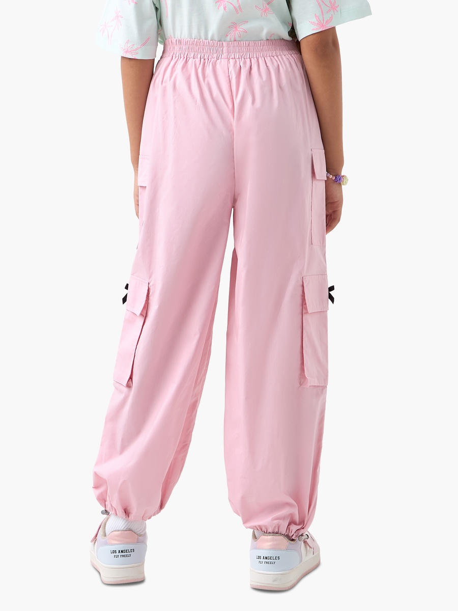 Solid Pants with Pockets and Semi-Elasticated Waistband