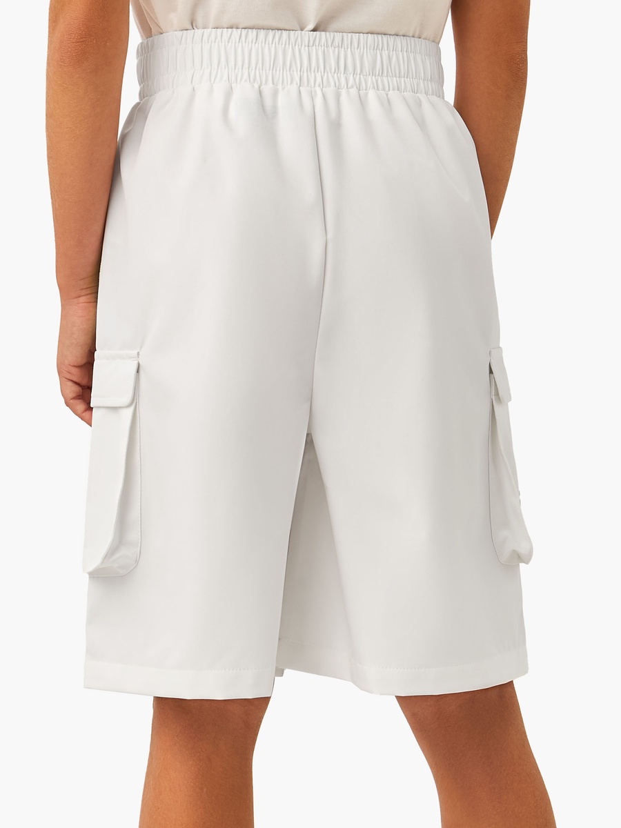 Logo Print Wide Leg Cargo Shorts