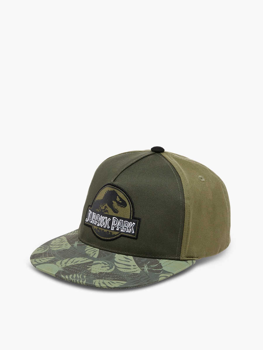 Jurassic Park Printed Cap with Hook and Loop Closure