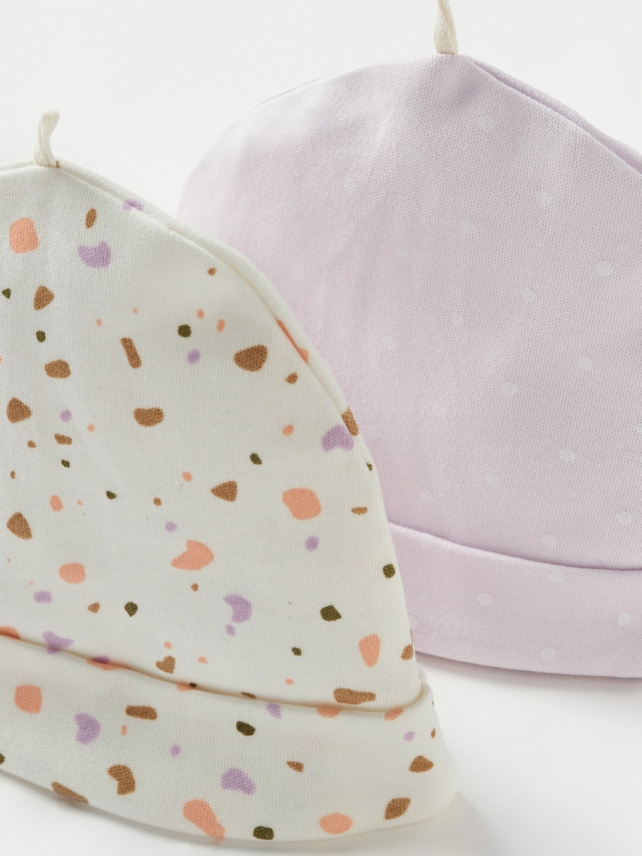 Printed Beanie Cap - Set of 2