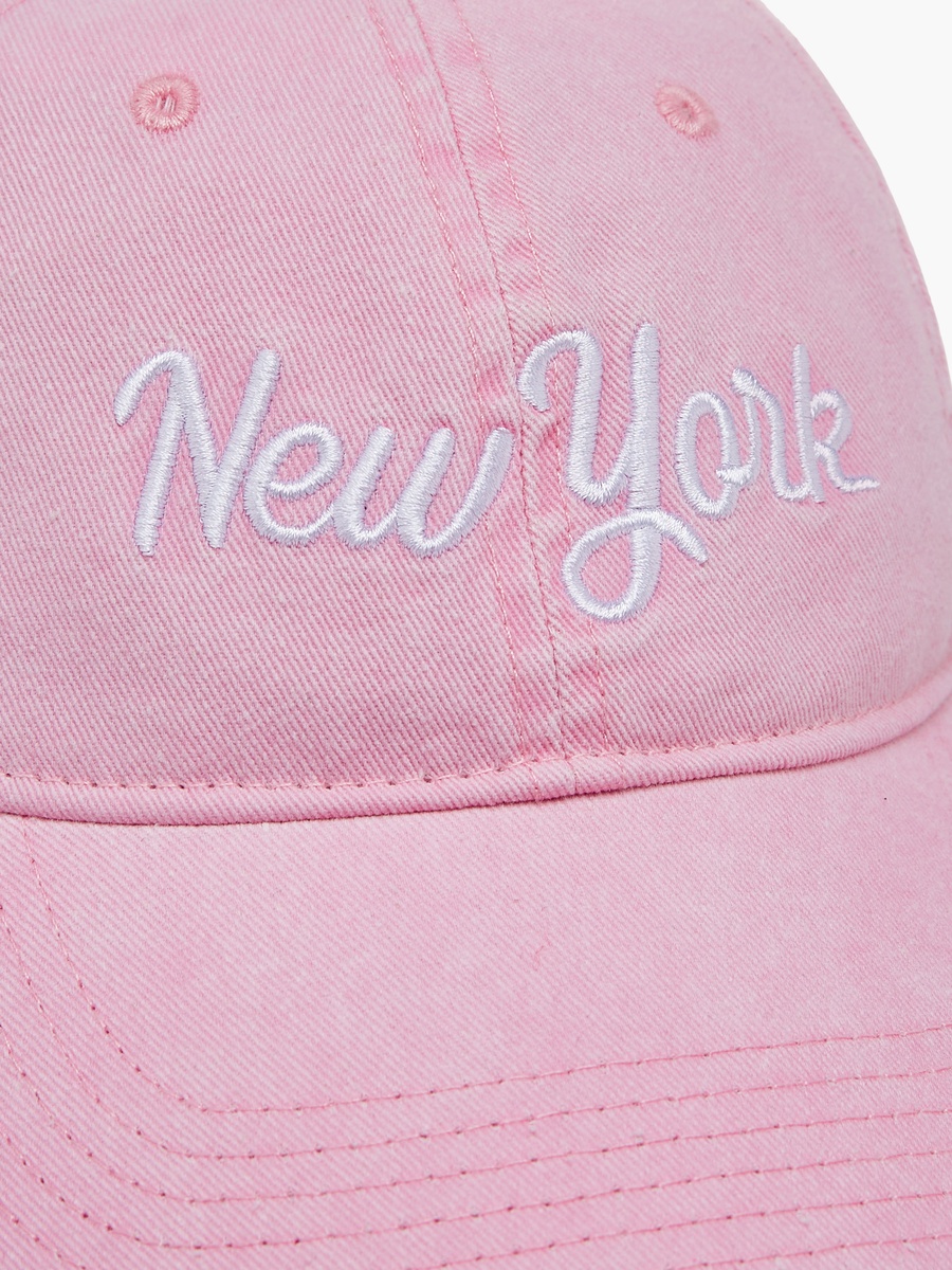 Embroidered Cap with Hook and Loop Closure