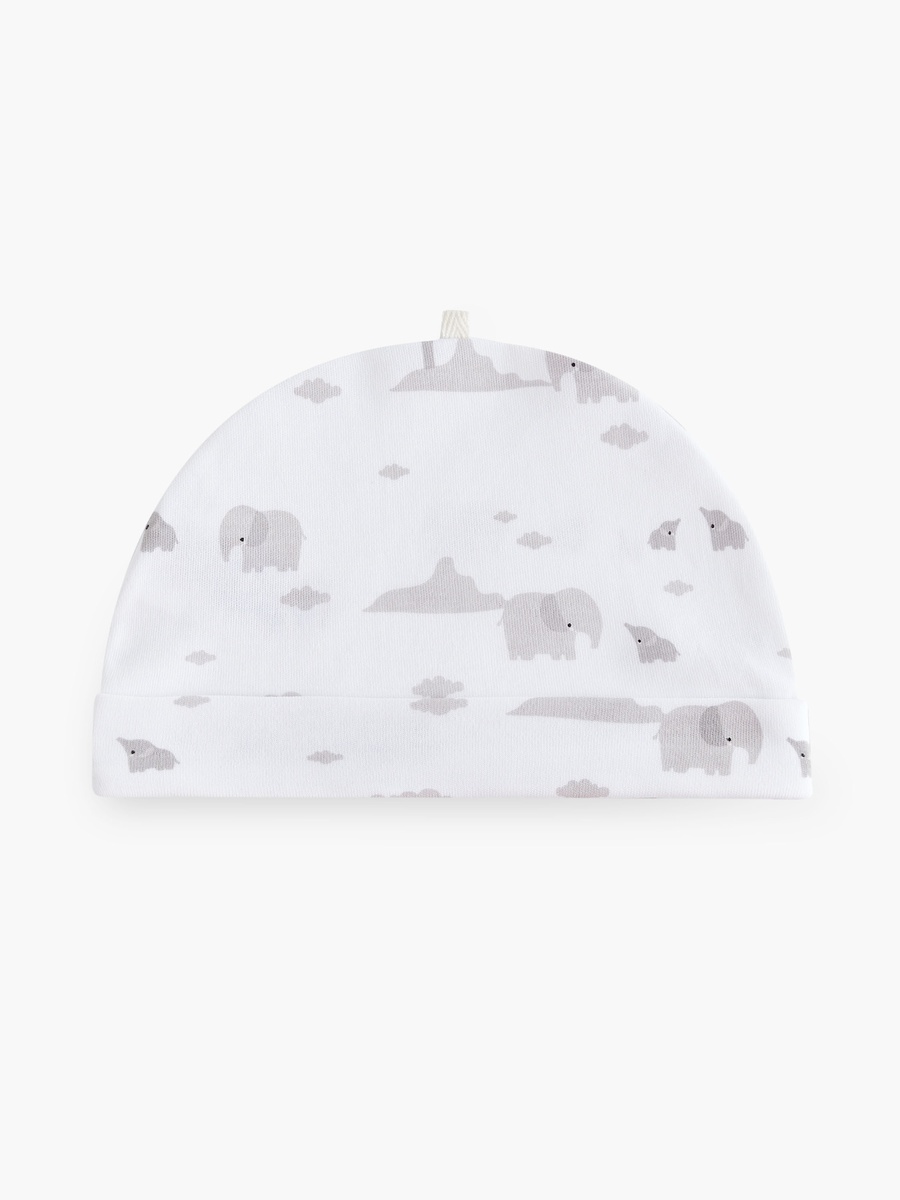 Elephant Print Cap - Set of 2