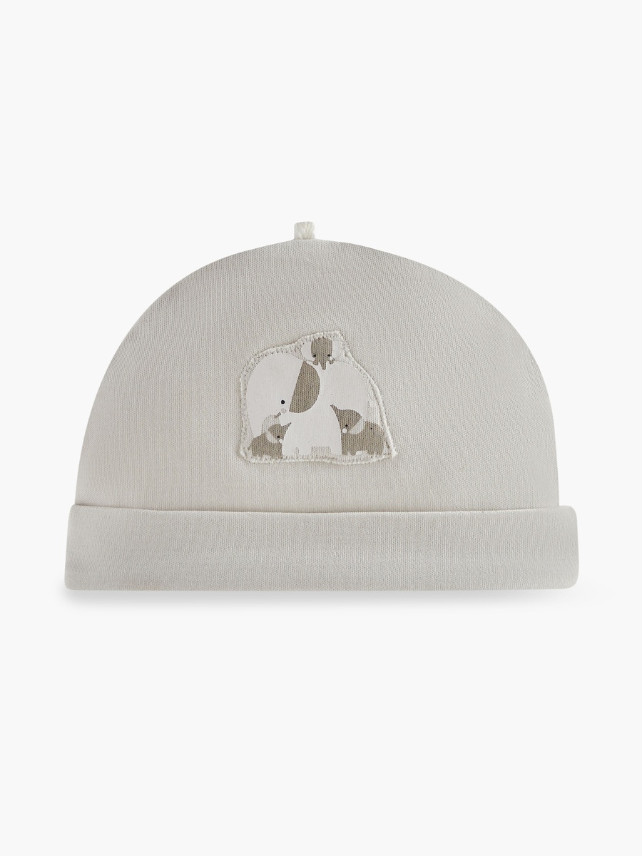 Elephant Print Cap - Set of 2