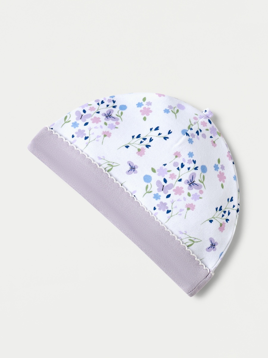 All-Over Floral Print Beanie