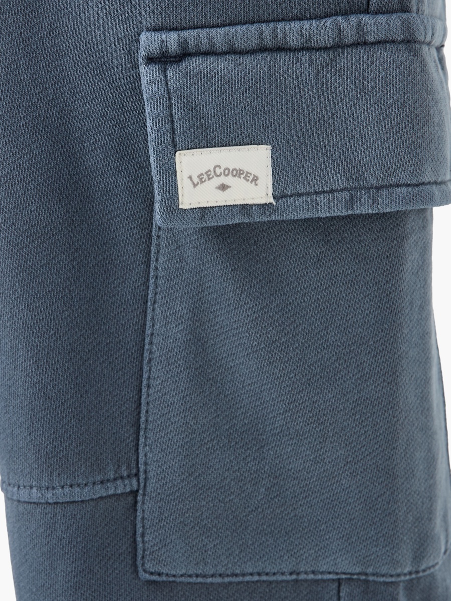 Logo Applique Cargo Joggers with Drawstring Closure and Pockets