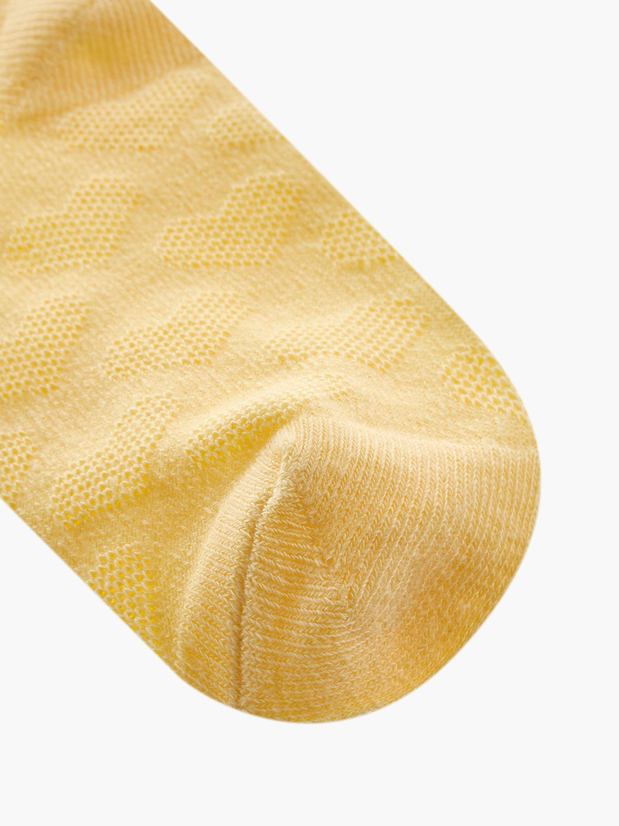 Textured Socks with Scallop Hem - Set of 3