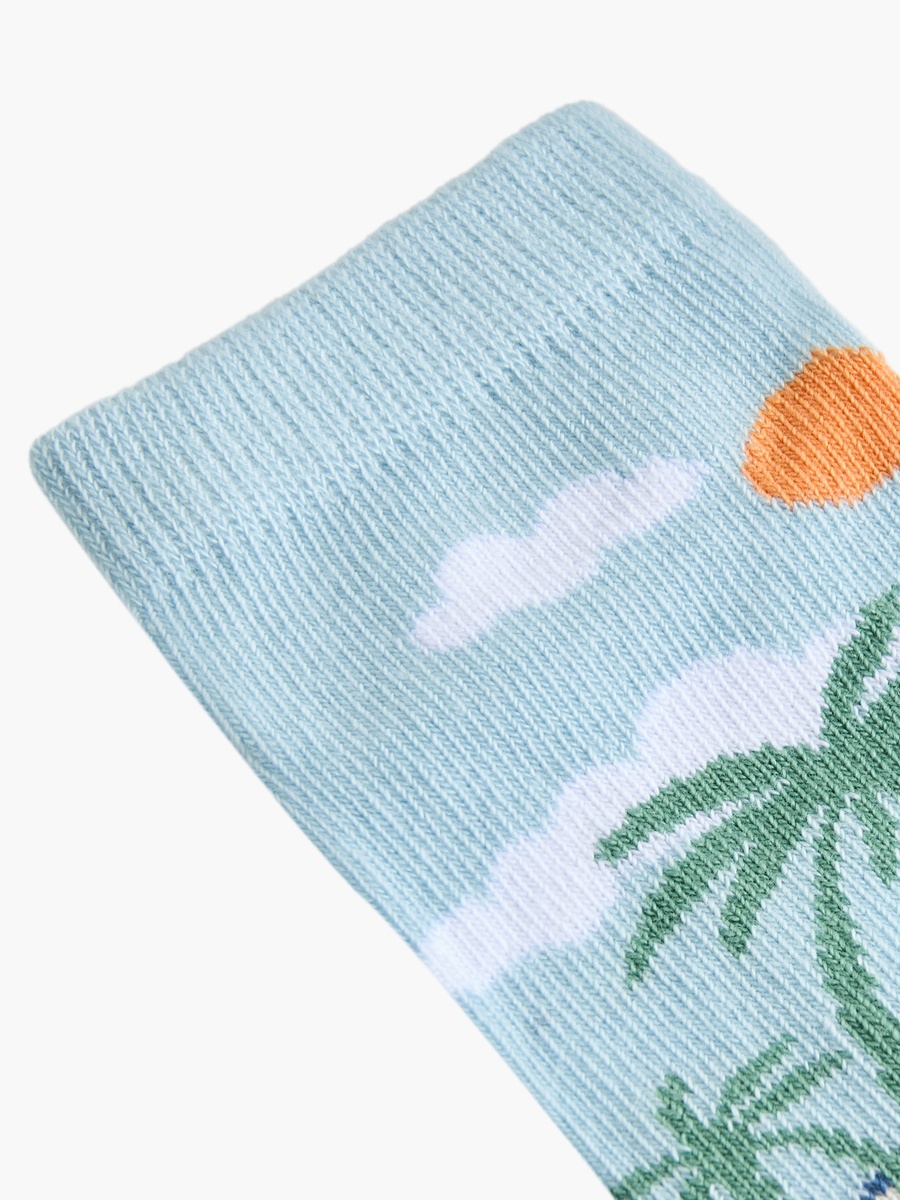Printed Ankle Length Socks - Set of 3