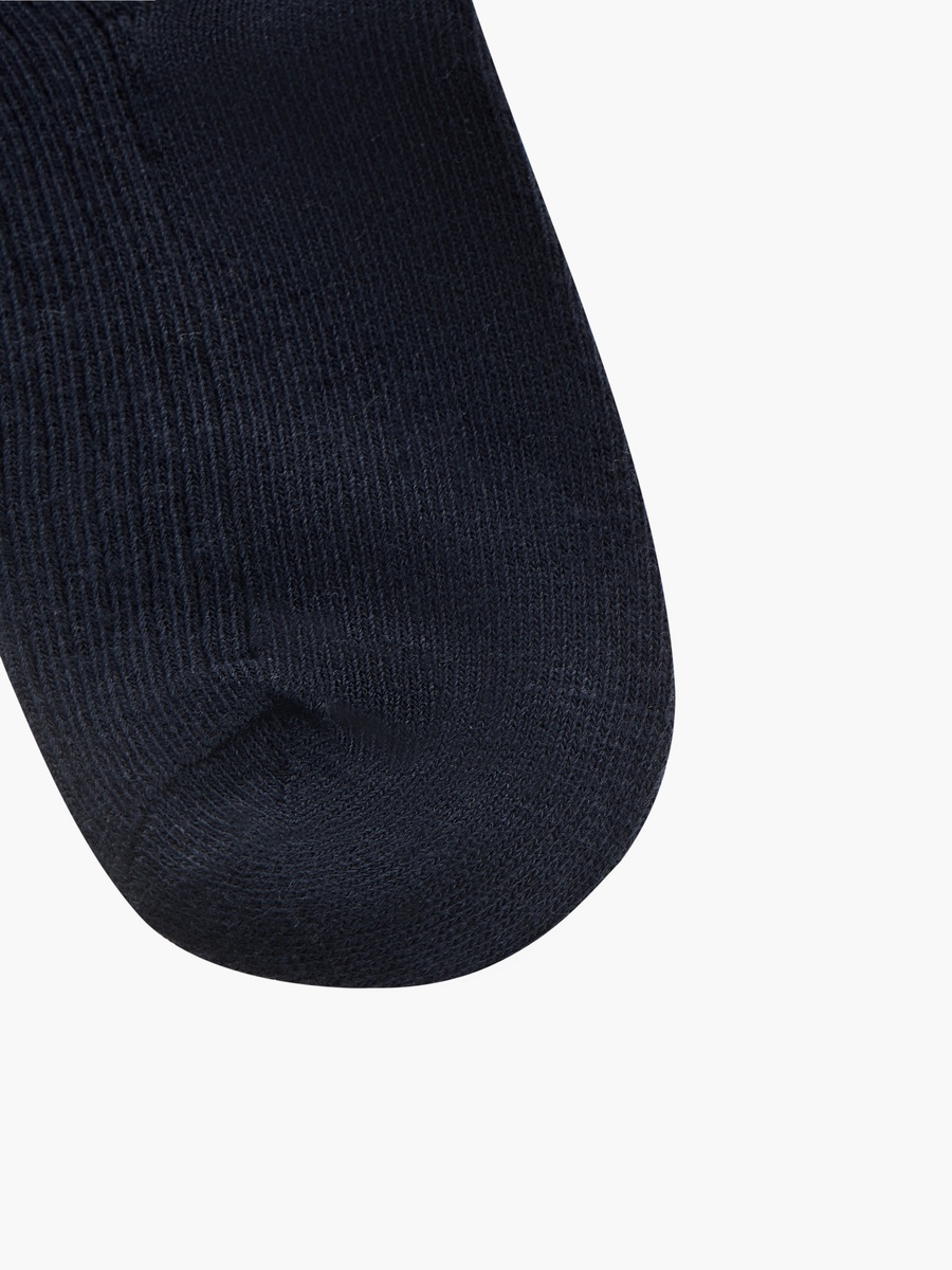 Solid Crew Length Socks with Cuffed Hem - Pack of 5