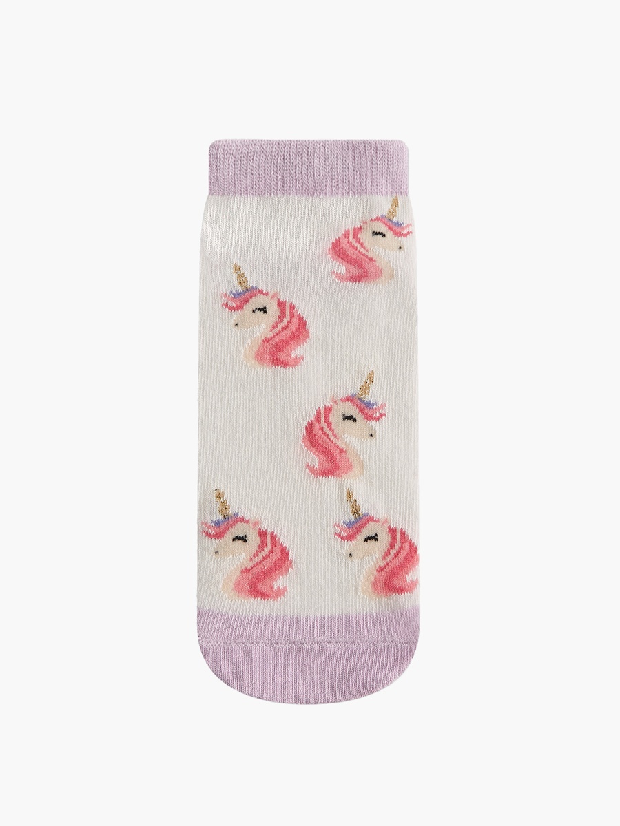Unicorn Print Ankle Length Socks - Set of 6